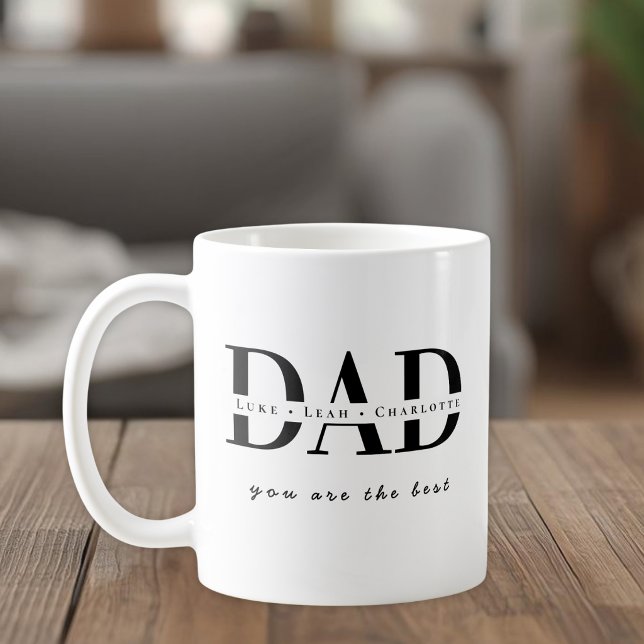 Tasse personnalisée avec le nom du PÈRE moderne (Créateur téléchargé)