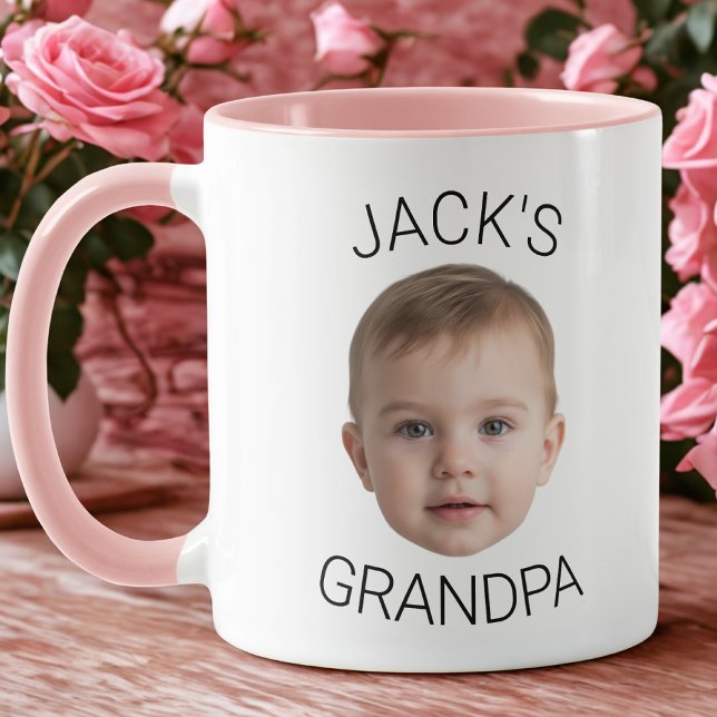 Tasse personnalisée avec le visage de bébé pour gr (Créateur téléchargé)