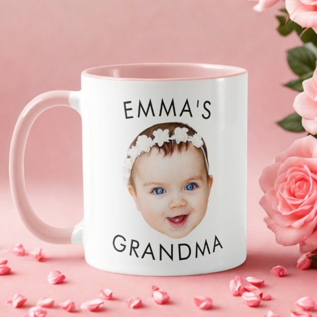 Tasse personnalisée avec le visage de bébé pour la (Créateur téléchargé)