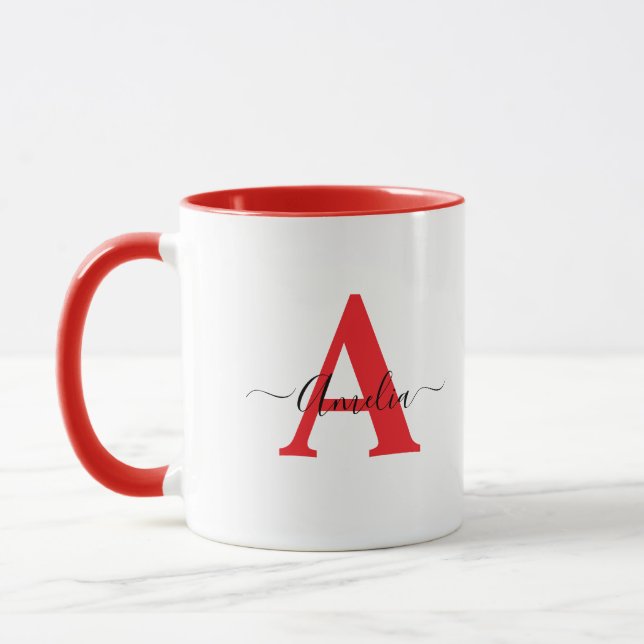 Tasse personnalisée avec monogramme  (Gauche)