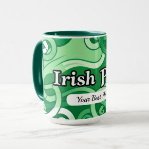 Tasse personnalisée avec nœud de fierté irlandais