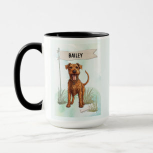 Tasse personnalisée avec nom de Terrier - Cadeau p