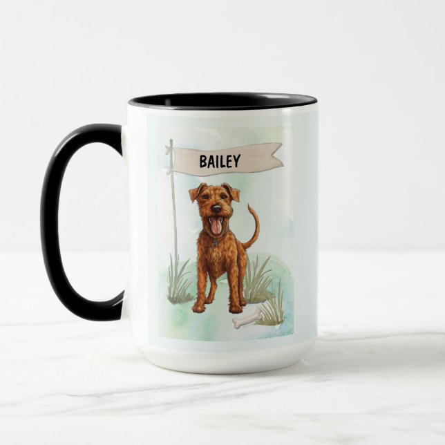Tasse personnalisée avec nom de Terrier - Cadeau p (Gauche)