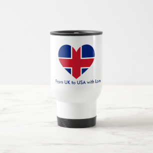 Tasse personnalisée avec nom et drapeau du Royaume