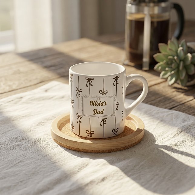 Tasse personnalisée avec nom et rayure en forme d' (Créateur téléchargé)