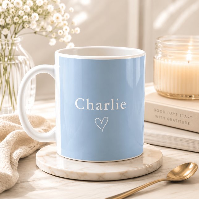 Tasse personnalisée avec nom minimaliste (Créateur téléchargé)