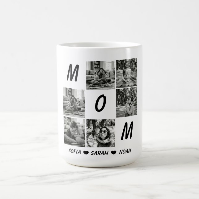 Tasse personnalisée avec photo de maman : fête des (Centre)
