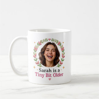 Tasse personnalisée avec photo et nom pour anniver