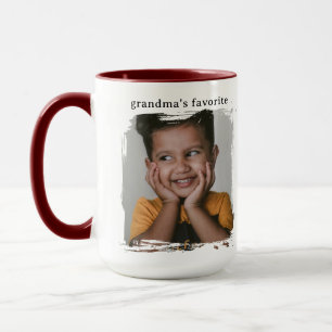 Tasse personnalisée avec photo préférée de grand-m