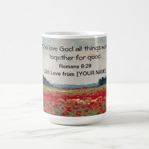 Tasse personnalisée avec verset biblique "Tout pou
