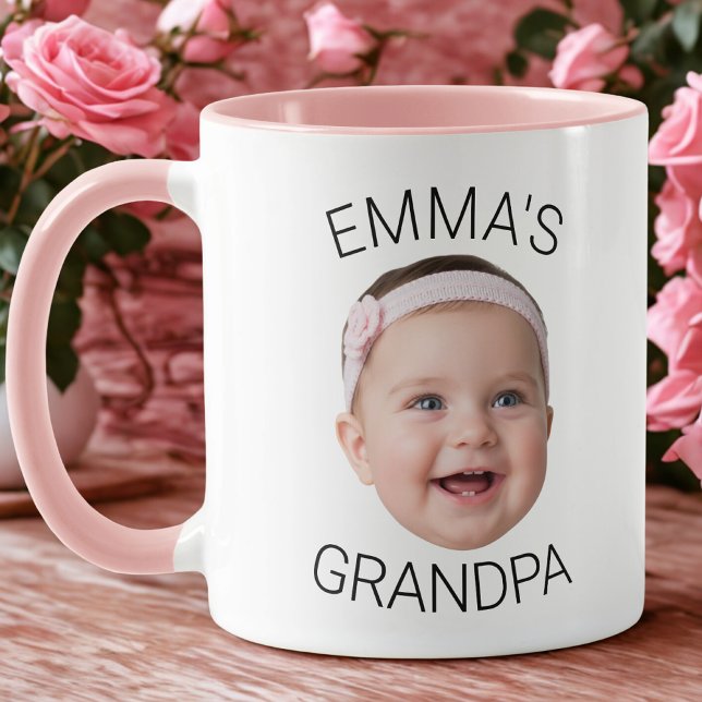 Tasse personnalisée avec visage de bébé pour l'ann (Créateur téléchargé)