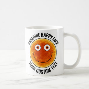 Tasse personnalisée avec visage heureux Sunshine