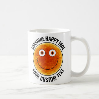 Tasse personnalisée avec visage heureux Sunshine