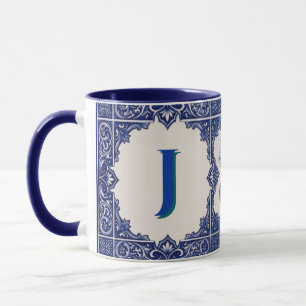 Tasse personnalisée azulejo  guitare portugaise