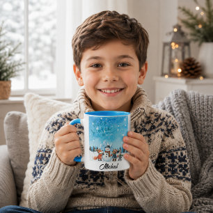 Tasse personnalisée Bonjour Hiver