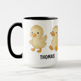 Tasse personnalisée Canard dessinée à la main