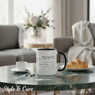 Tasse personnalisée combo de style de définition
