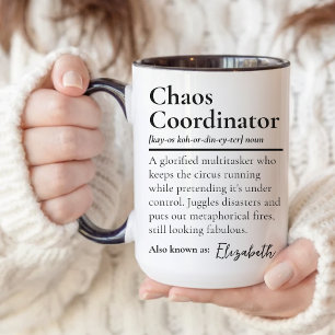 Tasse Personnalisée Coordonnateur de Chaos pour le