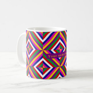 Tasse personnalisée Cosmos-infinie - Jaune/Violet
