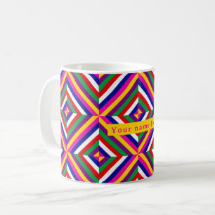 Tasse personnalisée Cosmos-infinie - Magenta/Jaune