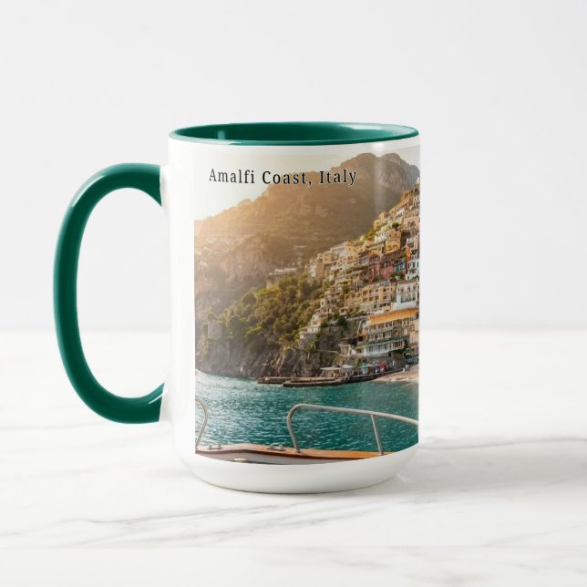 Tasse personnalisée Coucher de soleil sur la Côte  (Gauche)