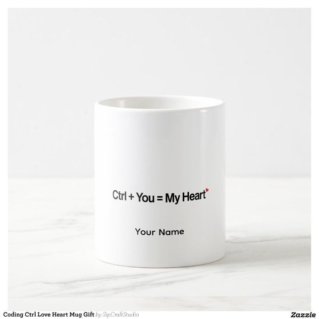 Tasse personnalisée Ctrl pour programmeur (Créateur téléchargé)