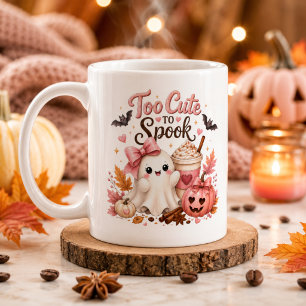 Tasse personnalisée de citrouille de fantôme migno