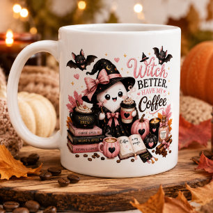 Tasse personnalisée de citrouille de fantôme migno