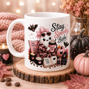 Tasse personnalisée de citrouille fantôme mignonne
