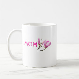 Tasse personnalisée de fleur de naissance de café