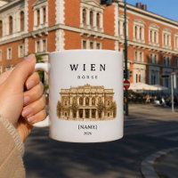 Tasse personnalisée de la Bourse de Vienne | Nom &