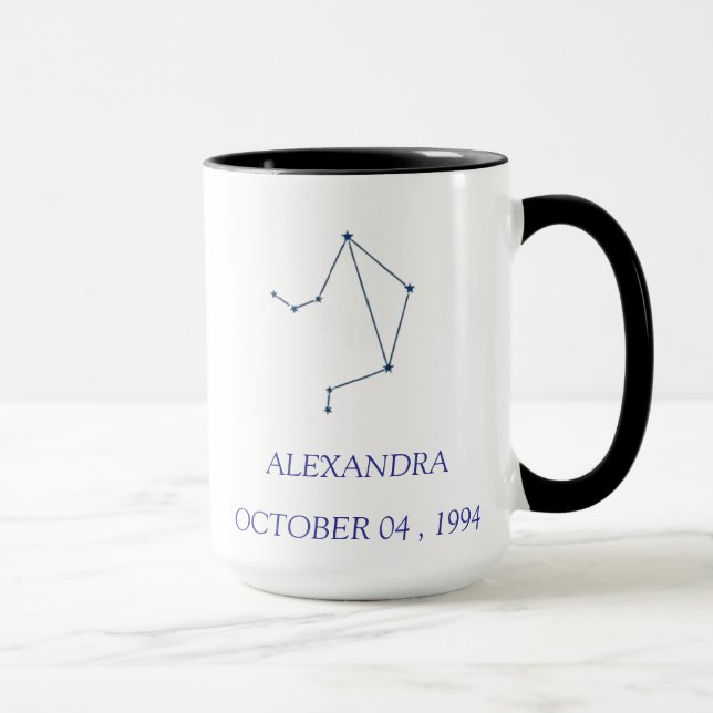Tasse personnalisée de la constellation de la Bala (Droite)