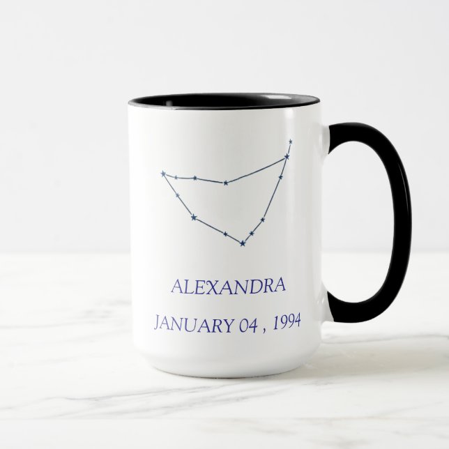 Tasse personnalisée de la constellation du Caprico (Droite)