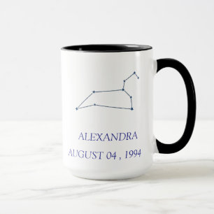 Tasse personnalisée de la constellation du Lion -
