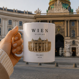 Tasse personnalisée de la Hofburg de Vienne Nom
