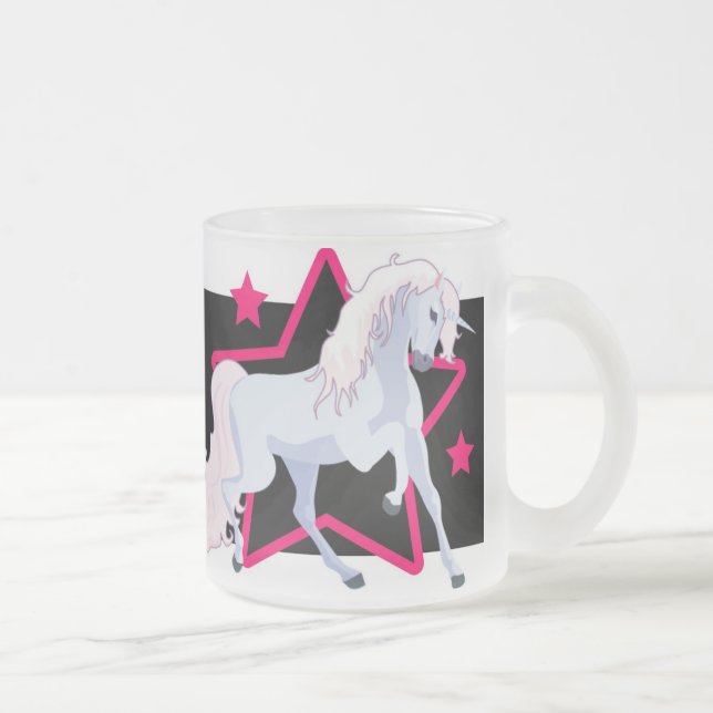 Tasse personnalisée de licorne (Droit)