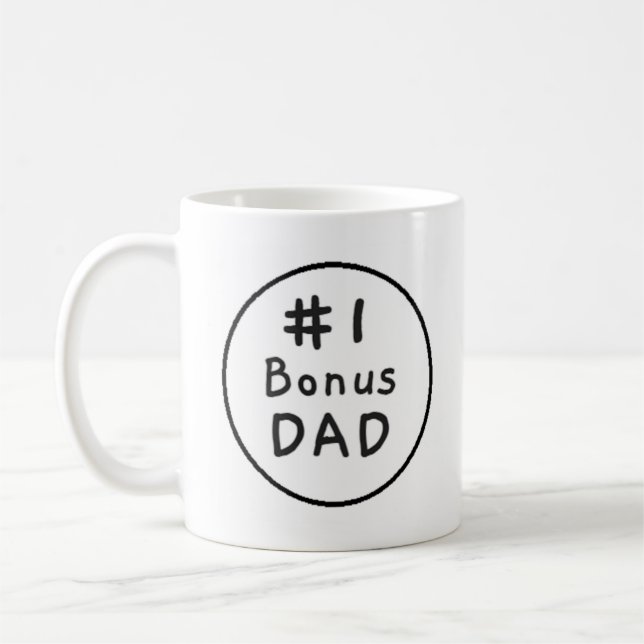 Tasse personnalisée de papa de la bonification #1 (Gauche)