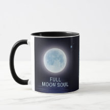 Tasse personnalisée de phase de Pleine lune