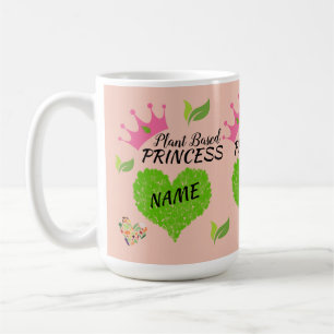 Tasse personnalisée de princesse végane - Tasse vé