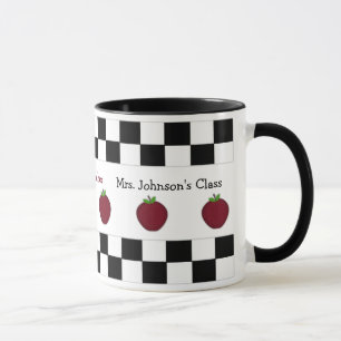 Tasse personnalisée de professeur d'Apple