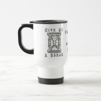 Tasse personnalisée de voyage de café "donnez-moi