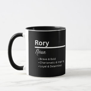 Tasse personnalisée Définition du prénom Rory pour