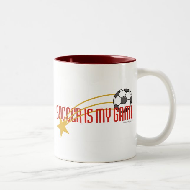 Tasse personnalisée d'étoile du football (Droit)