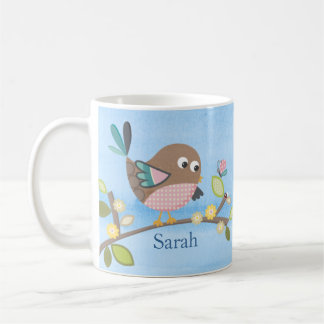 Tasse personnalisée d'oiseau