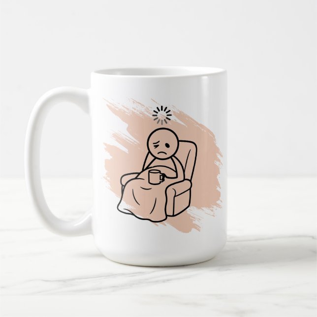 Tasse personnalisée drôle de fibromyalgie pour une (Gauche)