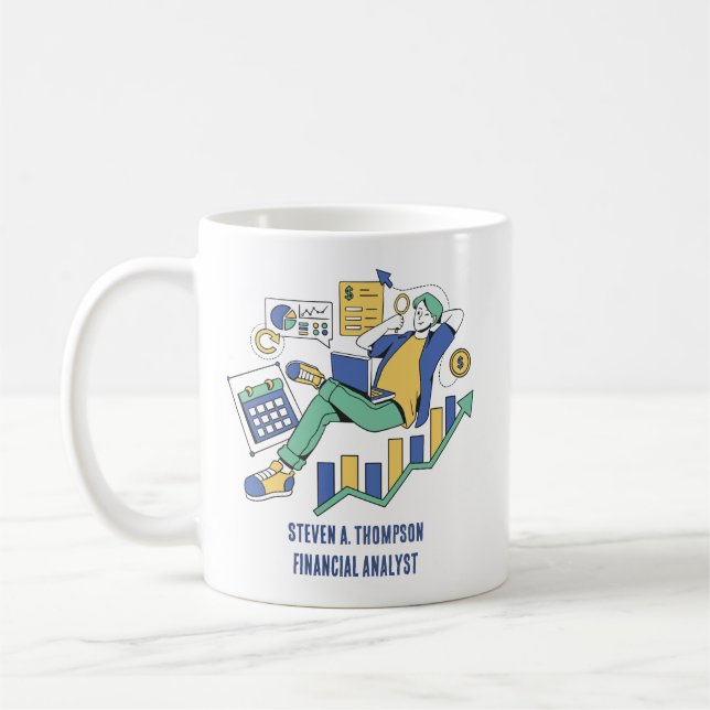 Tasse personnalisée drôle de finance (Gauche)