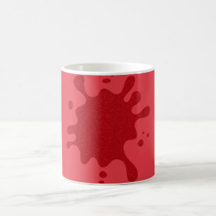 Tasse personnalisée éclaboussure rouge tomate