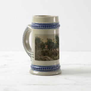Tasse personnalisée en grès pour la bière de Terre