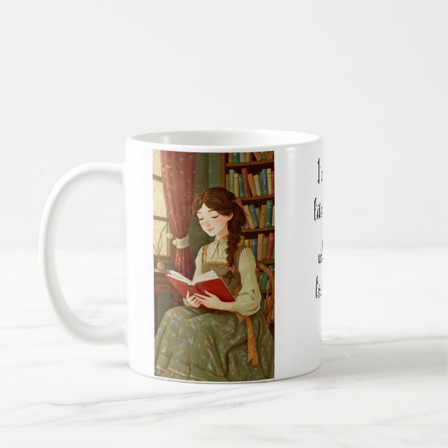 Tasse personnalisée Fille Littéraire (Gauche)