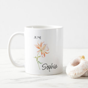 Tasse personnalisée Fleur de juin,